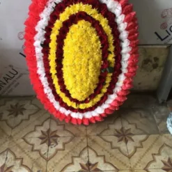 Elegant Multilayered Floral Wreath