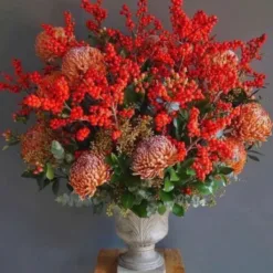 Autumn Splendor Berry & Mum Arrangement